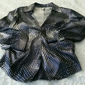Armani colleziani silk blend blouse